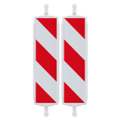 Turn traffic panel type NOX | film RA2/B, hatched | on both sides indicating right